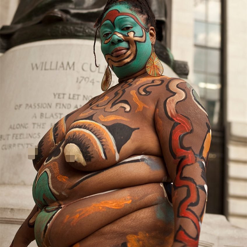 clare west add body paint nudists photo