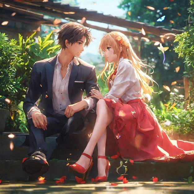 chao yue add anime romance scene image