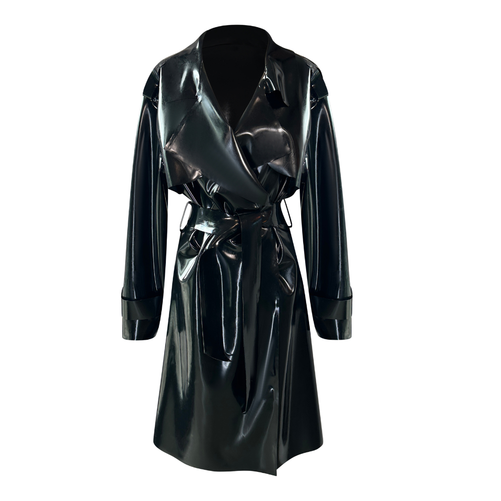 chris wasson add flasher trench coat photo