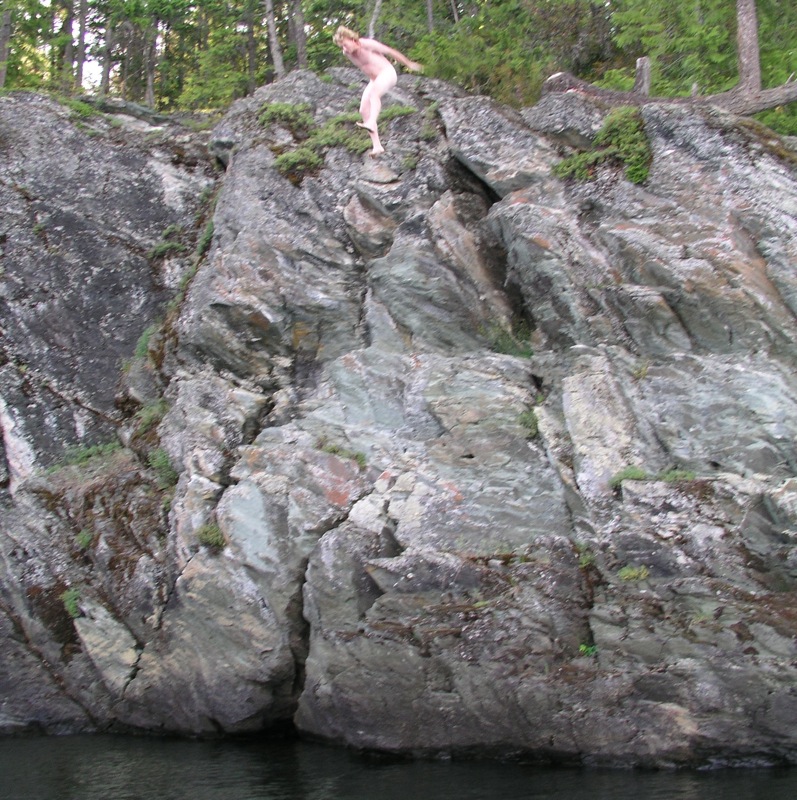 charlie minor add naked cliff jumping photo