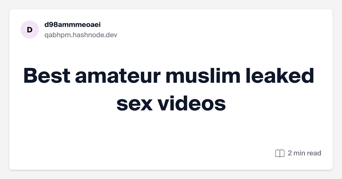 anthony demetrio add best amateur muslim leaked sex videos photo