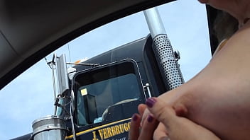 brenda merino add wife flashing truckers image